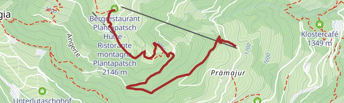 Route map: Escursione malghe/rifugi Plantapatsch